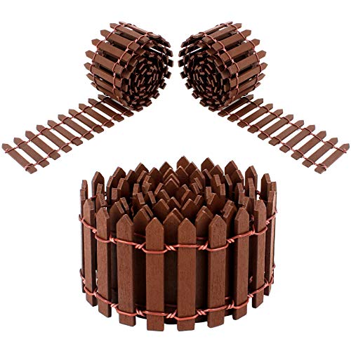 Huayue 3Pcs Mini Valla en Miniatura 90 * 5cm, Valla de Jardín en Miniatura Valla Muñecas Mini Valla Madera para Adorno en Miniatura y árboles de Navidad, Valla para Jardín de Hadas (Marrón,90 * 5cm) Huayue 3Pcs Mini Valla en Miniatura 90 * 5cm, Valla de Jardín en Miniatura Valla Muñecas Mini Valla Madera para Adorno en Miniatura y árboles de Navidad, Valla para Jardín de Hadas (Marrón,90 * 5cm)