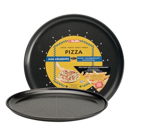 IBILI 821928 - Molde Pizza Crispy Moka 28 Cms.