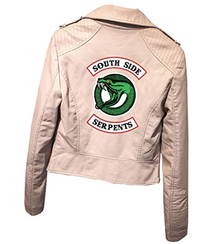 IFITBELT Mujer Riverdale Southside Serpientes Cuero Jacke Chaquetas PU Leather Moto Jacket Cosplay Abrigo Deporte Tops (EU M(Asia L),braun1)