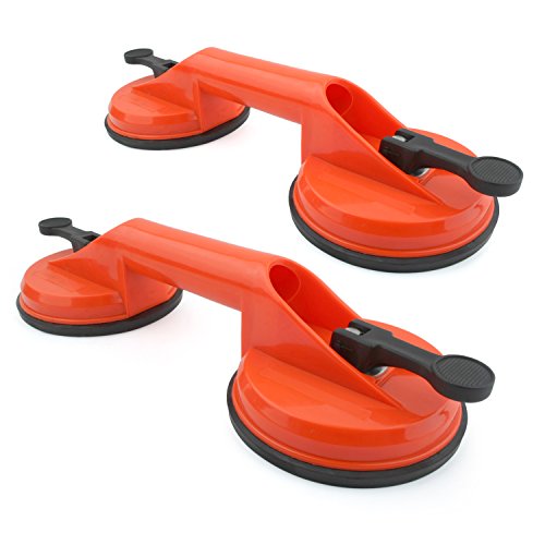 Incutex 2x mango ventosa doble, ventosa mango con capacidad de elevación de 100kg, extractor ventosa, elevador ventosa doble – naranja Incutex 2x mango ventosa doble, ventosa mango con capacidad de elevación de 100kg, extractor ventosa, elevador ventosa doble – naranja
