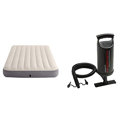 Intex 64102 - Colchón Hinchable Dura-Beam Standard Deluxe Single-High - 137 x 191 x 25 cm + 68614 - Hinchador de Mano/pie de Doble Velocidad, 36 cm Intex 64102 - Colchón Hinchable Dura-Beam Standard Deluxe Single-High - 137 x 191 x 25 cm + 68614 - Hinchador de Mano/pie de Doble Velocidad, 36 cm