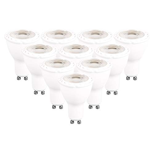 Jpodream - Bombilla LED GU10, 6000 K, luz blanca fría, bombilla LED, 8 W, equivalente a bombilla incandescente de 80 W, 780 lm, 38 °, 10 unidades [Clase energética A++ Jpodream - Bombilla LED GU10, 6000 K, luz blanca fría, bombilla LED, 8 W, equivalente a bombilla incandescente de 80 W, 780 lm, 38 °, 10 unidades [Clase energética A++