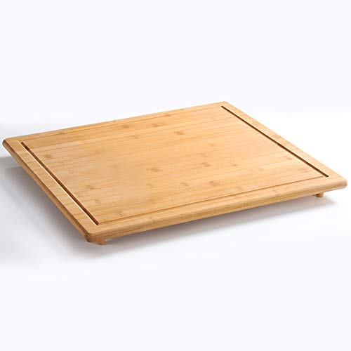 Kesper 58599 Tabla para Cortar y Protector, de bambú, 56 x 50 cm