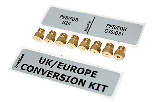 Kit de conversión de GLP compatible con placas de gas Bosch Neff Siemens 4 quemadores (Inc Wok Burner)