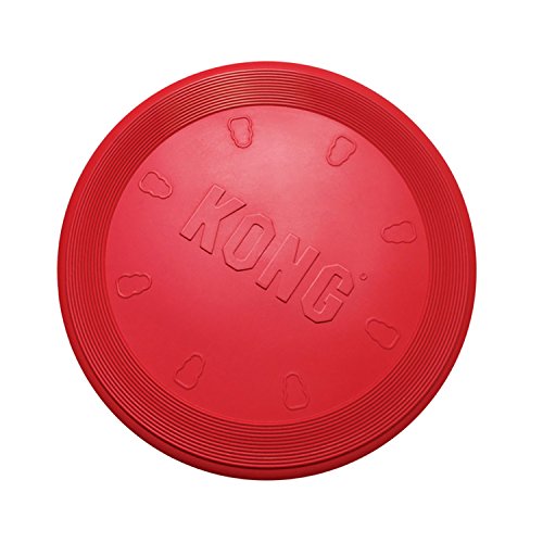 KONG - Flyer - Frisbee de Caucho Resistente - para Perros Pequeños KONG - Flyer - Frisbee de Caucho Resistente - para Perros Pequeños