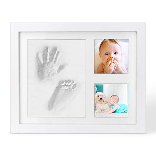 KOREY Marco de Arcilla de Bebé, Kit de Marco para Manos y Huellas de Bebé, No Tóxico Seguro Arcilla Premium y Marcos Madera - Regalo ideal para Recién Nacido KOREY Marco de Arcilla de Bebé, Kit de Marco para Manos y Huellas de Bebé, No Tóxico Seguro Arcilla Premium y Marcos Madera - Regalo ideal para Recién Nacido
