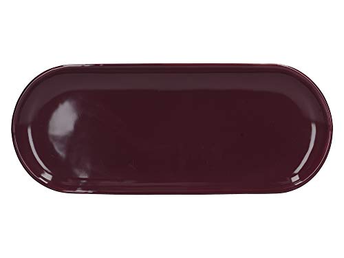 La Cafetière Barcelona - Bandeja de té (cerámica, 30 x 12 cm), color morado La Cafetière Barcelona - Bandeja de té (cerámica, 30 x 12 cm), color morado