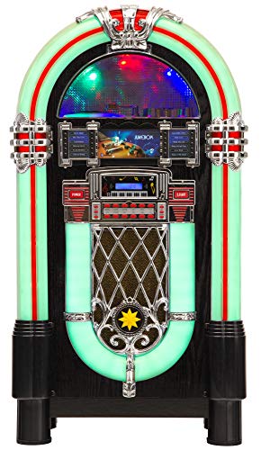 Lacoon GoldenAge años 40/50 Jukebox con CD, USB, MP3 Player, radio e Bluetooth