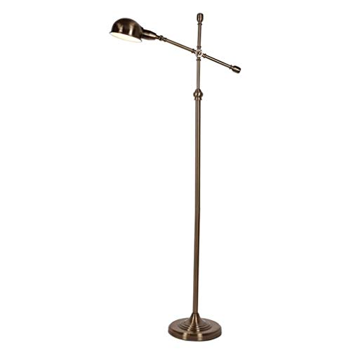 Lámpara de pie creativa Planta americana retro de la lámpara de bronce antigua Boom ajustable brazo y la cabeza de Sala lectura de cabecera Dormitorio Oficina de la luz del piso Lámpara de Suelo de pe Lámpara de pie creativa Planta americana retro de la lámpara de bronce antigua Boom ajustable brazo y la cabeza de Sala lectura de cabecera Dormitorio Oficina de la luz del piso Lámpara de Suelo de pe