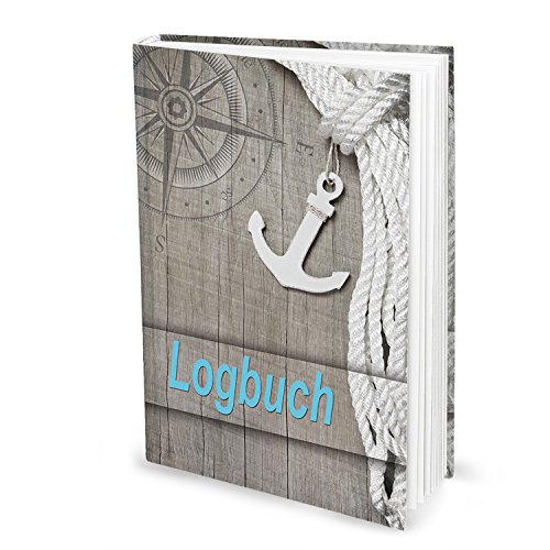 Logbuch Ocean - Libro de registro para yates de vela, barcos deportivos, diario de navegación para navegantes y motociclistas