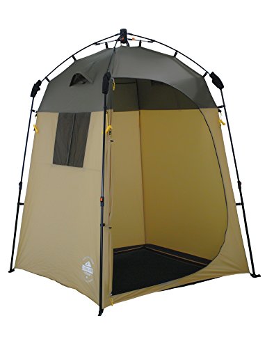 Lumaland Outdoor Pop Up Tienda de campaña Ducha Aseo Privacidad Camping 155x155x220 marrón