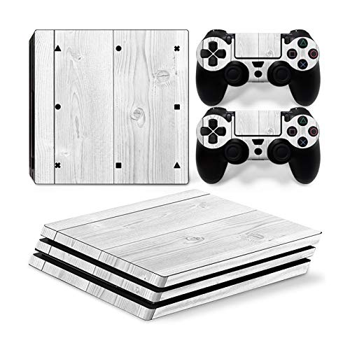 Mcbazel Pattern Series Vinyl Skin Sticker For PS4 Pro Controller & Console Protect Cover Decal Skin (White Wood) Mcbazel Pattern Series Vinyl Skin Sticker For PS4 Pro Controller & Console Protect Cover Decal Skin (White Wood)