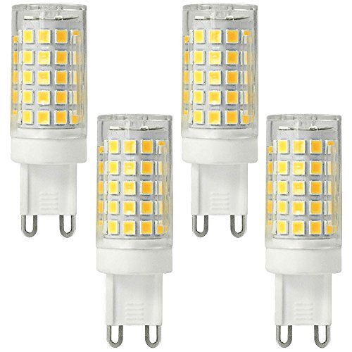 MENGS Paquete de 4 G9 Bombilla LED 8W Lámpara LED, Equivalente 60W Halógena Luz LED, Blanco Cálido 3000K, AC 220-240V, 500LM luces LED