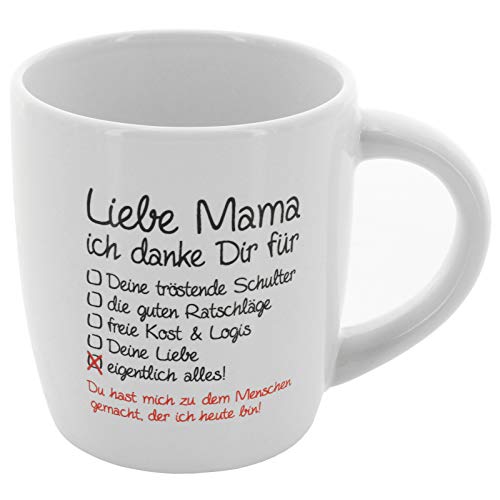 MIK funshopping - Taza de café (cerámica, 12 x 8,5 cm), diseño con Texto en alemán