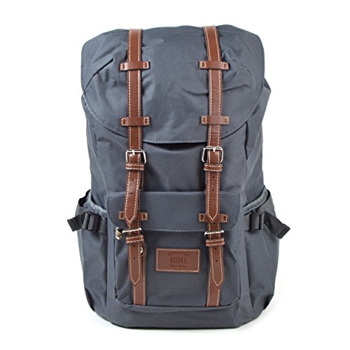 Mochila Grande con Compartimento para portátiles de hasta t 15" para Homres y Mujeres, 22L Vintage Backpack - Montreal - Daypack Unisex