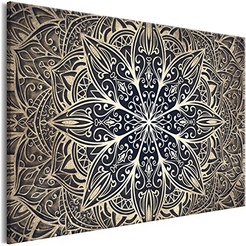 murando Cuadro en Lienzo Mandala 120x80 cm 1 Parte Impresión en Material Tejido no Tejido Impresión Artística Imagen Gráfica Decoracion de Pared Orient Zen SPA f-A-0637-b-b