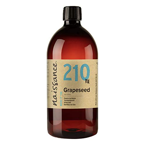 Naissance Aceite Vegetal de Semillas de Uva n. º 210 – 1 Litro - Natural, vegano y no OGM - Hidratante natural para el cabello y la piel. Naissance Aceite Vegetal de Semillas de Uva n. º 210 – 1 Litro - Natural, vegano y no OGM - Hidratante natural para el cabello y la piel.