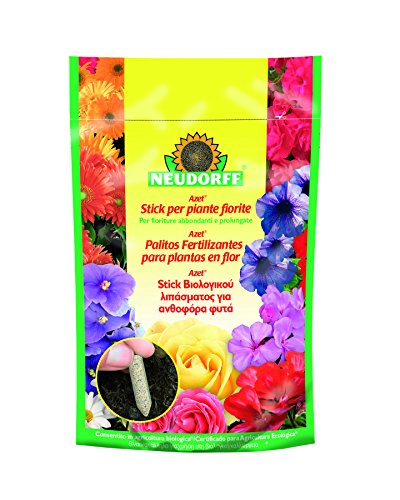 Neudorff Azet Palitos Fertilizantes para Plantas en Flor, Amarillo, 11.8x6x18 cm