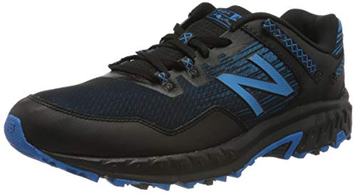 New Balance 410V6, Zapatillas de Trail Running Hombre, Negro (Black/Blue), 40.5 EU Ancho