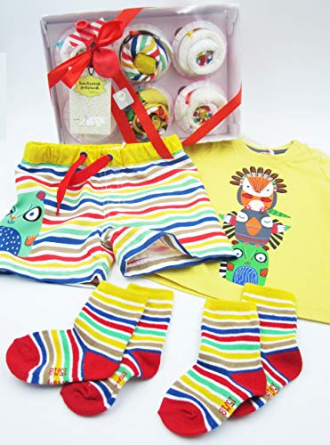 NOVEDAD VERANO 2019: Regalo Original para Recién Nacidos | Contiene 6 Cupcakes hechos con ropita de playa, talla 6 meses, y pañales | Marca"Du Pareil.au même" (DP.am) | Versión para Niños NOVEDAD VERANO 2019: Regalo Original para Recién Nacidos | Contiene 6 Cupcakes hechos con ropita de playa, talla 6 meses, y pañales | Marca"Du Pareil.au même" (DP.am) | Versión para Niños