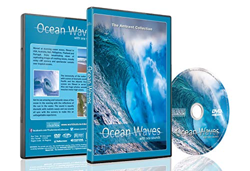 Ocean Waves DVD with Sea and Wave Sounds - Relax with Crashing Waves and View the Ocean from Above with Arial Cinematography - Good for Relaxing and Bedtime Relaxation