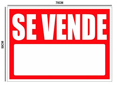 Oedim Cartel Se Vende 50x70cm | Fabricado en Polipropileno de 3mm