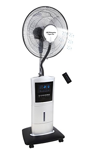 Orbegozo SFA 7000 – Ventilador nebulizador / humidificador con mando a distancia, depósito de 1.5 litros, temporizador, 3 velocidades y 100 W de potencia
