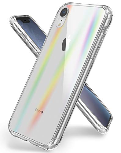 ORETECH Funda iPhone XR, [Serie Luces Polares] TPU Híbrida Ultra Fina Anti Arañazos Carcasa Case Cover Funda para Apple iPhone XR 6,1"- Cristal