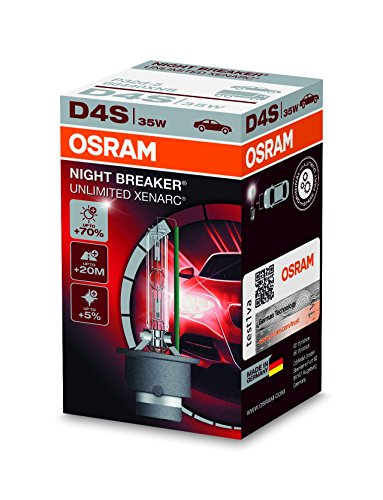 OSRAM XENARC NIGHT BREAKER UNLIMITED D4S HID, lámpara de xenón, lámpara de descarga, 66440XNB, estuche (1 unidad)