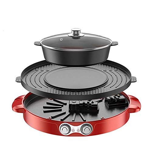 Parrilla Eléctrica Y Olla Caliente Parrilla De Sobremesa Cocina Integrada Olla Eléctrica De 1100 W Control De Temperatura Dual Independiente Puede Acomodar De 2 A 8 Personas C Parrilla Eléctrica Y Olla Caliente Parrilla De Sobremesa Cocina Integrada Olla Eléctrica De 1100 W Control De Temperatura Dual Independiente Puede Acomodar De 2 A 8 Personas C