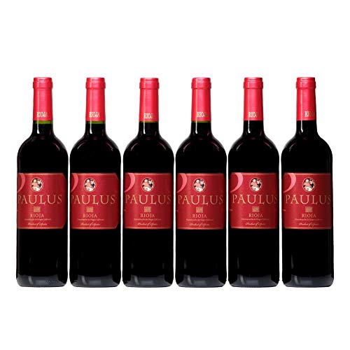 Paulus Joven Vino Tinto D.O.C Rioja Vino tinto Rioja en caja de 6 botellas 750 ml - Total: 4500 ml de Bodegas RM Rioja