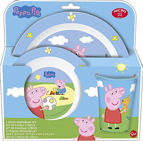 Peppa Pig 13945 - Juego de vajilla set