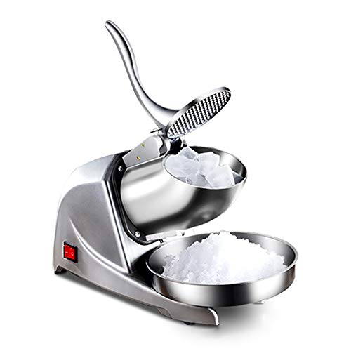 Picadora de hielo Trituradora De Hielo Máquina De Afeitar De Hielo De Calidad Industrial Comercial, Cuchillo Doble Eléctrico Espesor Ajustable Máquina De Fabricación De Cono De Nieve 209 Lb/H (Pla Picadora de hielo Trituradora De Hielo Máquina De Afeitar De Hielo De Calidad Industrial Comercial, Cuchillo Doble Eléctrico Espesor Ajustable Máquina De Fabricación De Cono De Nieve 209 Lb/H (Pla