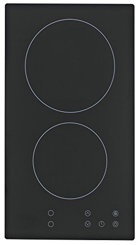 PKM EB-GK2-TC Integrado Cerámico Negro - Placa (Integrado, Cerámico, Vidrio y cerámica, Negro, 1200 W, Alrededor)