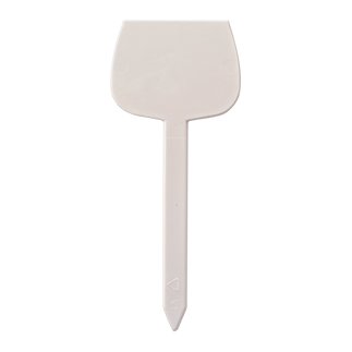Polopplast - 10 marcadores de sabor blanco (21,5 cm de alto, para bandejas de helado con alfilón blanco para Ice Cream