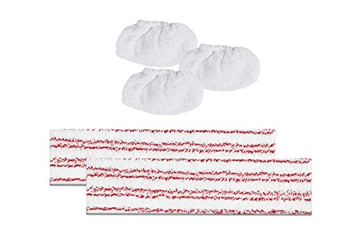 Polti PAEU0324 Kit 2 paños de Microfibra y 3 Fundas Compatible con Las Series Vaporetto, Classic, Eco Pro, Textil Polti PAEU0324 Kit 2 paños de Microfibra y 3 Fundas Compatible con Las Series Vaporetto, Classic, Eco Pro, Textil