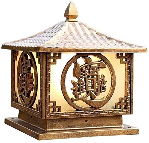 Poste impermeable IP65 Bronce claro Iluminación de paisaje chino Lámpara de columna de estilo chino Linterna de pilar de jardín de aluminio fundido a presión Lámparas de pedestal exteriores para patio Poste impermeable IP65 Bronce claro Iluminación de paisaje chino Lámpara de columna de estilo chino Linterna de pilar de jardín de aluminio fundido a presión Lámparas de pedestal exteriores para patio