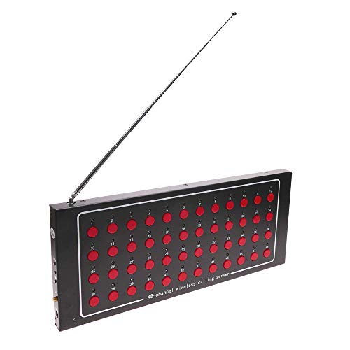 PrimeMatik - Visor LED para sistema de llamada inalámbrico 48 códigos 330x136 mm para restaurante hospital
