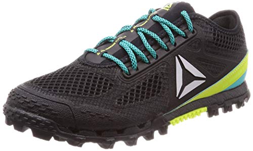 Reebok AT Super 3.0 Stealth, Zapatillas de Trail Running para Mujer, Multicolor (Black/Solid Teal/Neon Lime/Pure Silver 000), 40.5 EU