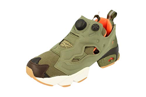 Reebok Instapump Fury OG - Zapatillas deportivas para hombre (talla 6,5 US 7,5 EU 40, color verde, negro y naranja AR3508)