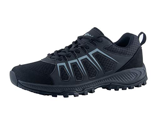 riemot Zapatillas Deportivas para Hombre, Zapatos de Trail Running, Trekking, Senderismo, Montaña, Transpirables Sneakers Deportivas Casual Zapatos para Correr M-Black-07