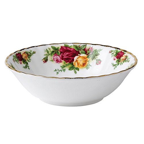 Royal Albert Old Country Roses by 16 cm Bol para Cereales, Porcelana de Ceniza de Hueso, Multicolor, 16 x 16 x 4.5 cm