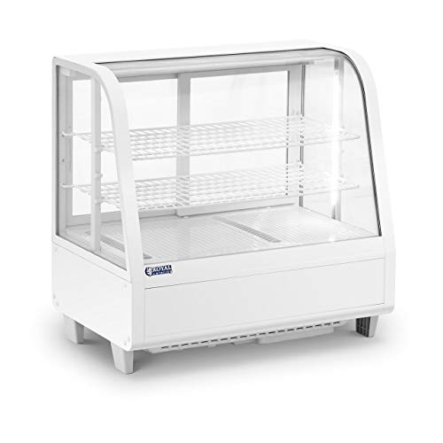 Royal Catering Vitrina Refrigerada Para Hostelería RCCC-100-W (Volumen: 100 L, Con 3 niveles y puertas correderas, Temperatura: 2-10 °C, Blanca) Royal Catering Vitrina Refrigerada Para Hostelería RCCC-100-W (Volumen: 100 L, Con 3 niveles y puertas correderas, Temperatura: 2-10 °C, Blanca)