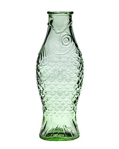 Serax - Botella en forma de pez - Cristal - Verde transparente - 1 litro