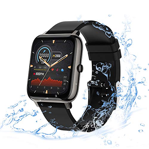 Smart Watch con Pantalla Táctil de 1,4 Pulgadas para Android iOS, eLinkSmart Smartwatch para Mujer Hombre,Reloj Inteligente de Fitness con Contador de Pasos y Resistente al Agua, Monitor de Sueño