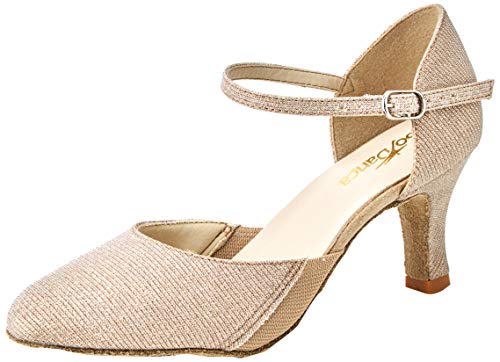 So Danca Bl118, Zapatos de Baile de Sociedad y Latina Mujer, Dorado (Gold Glitter Gold Glitter), 35/36 EU
