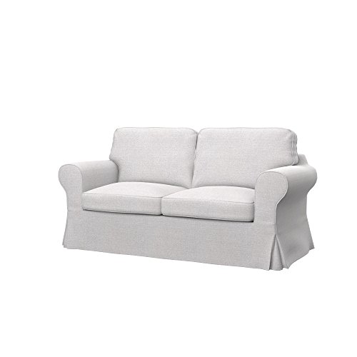 Soferia - IKEA EKTORP Funda para sofá de 2 plazas, Naturel White