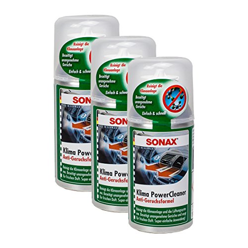 Sonax 03231000 - KlimaPowerCleaner Limpiador antibacteriano para aire acondicionado, 100 ml, 3 unidades
