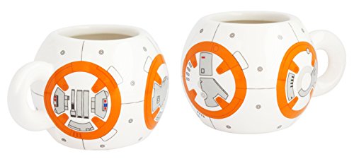 Star Wars 21827 BB-8 - Juego de 2 tazas de café de cerámica en caja de regalo, 8 x 8 x 10 cm