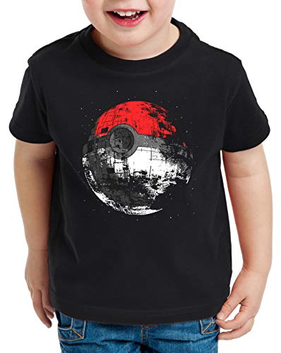 style3 Poke Death Camiseta para Niños T-Shirt Estrella de la Muerte Ball Star, Talla:140